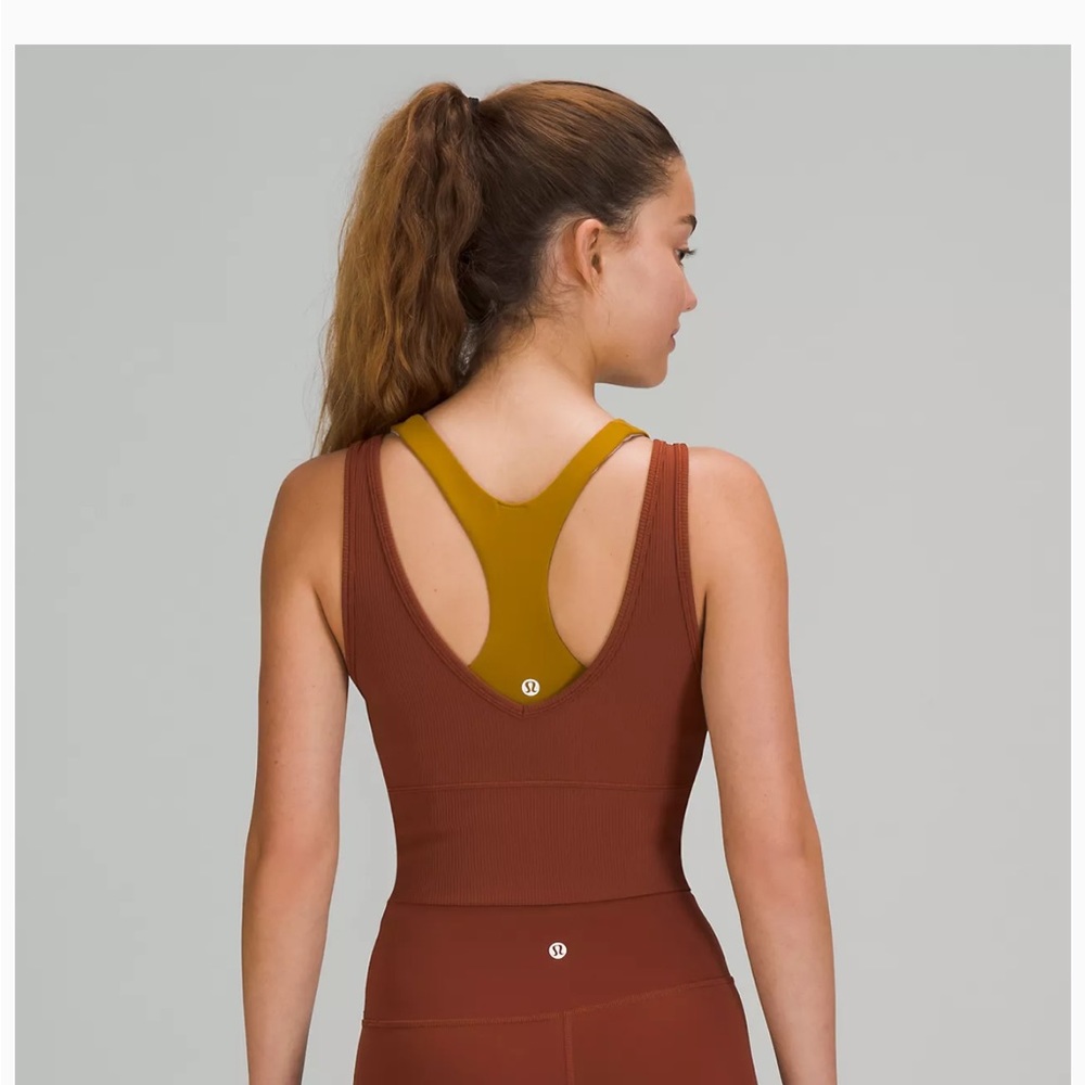 Lulu Lemon Power Pivot Ribbed Tank.
